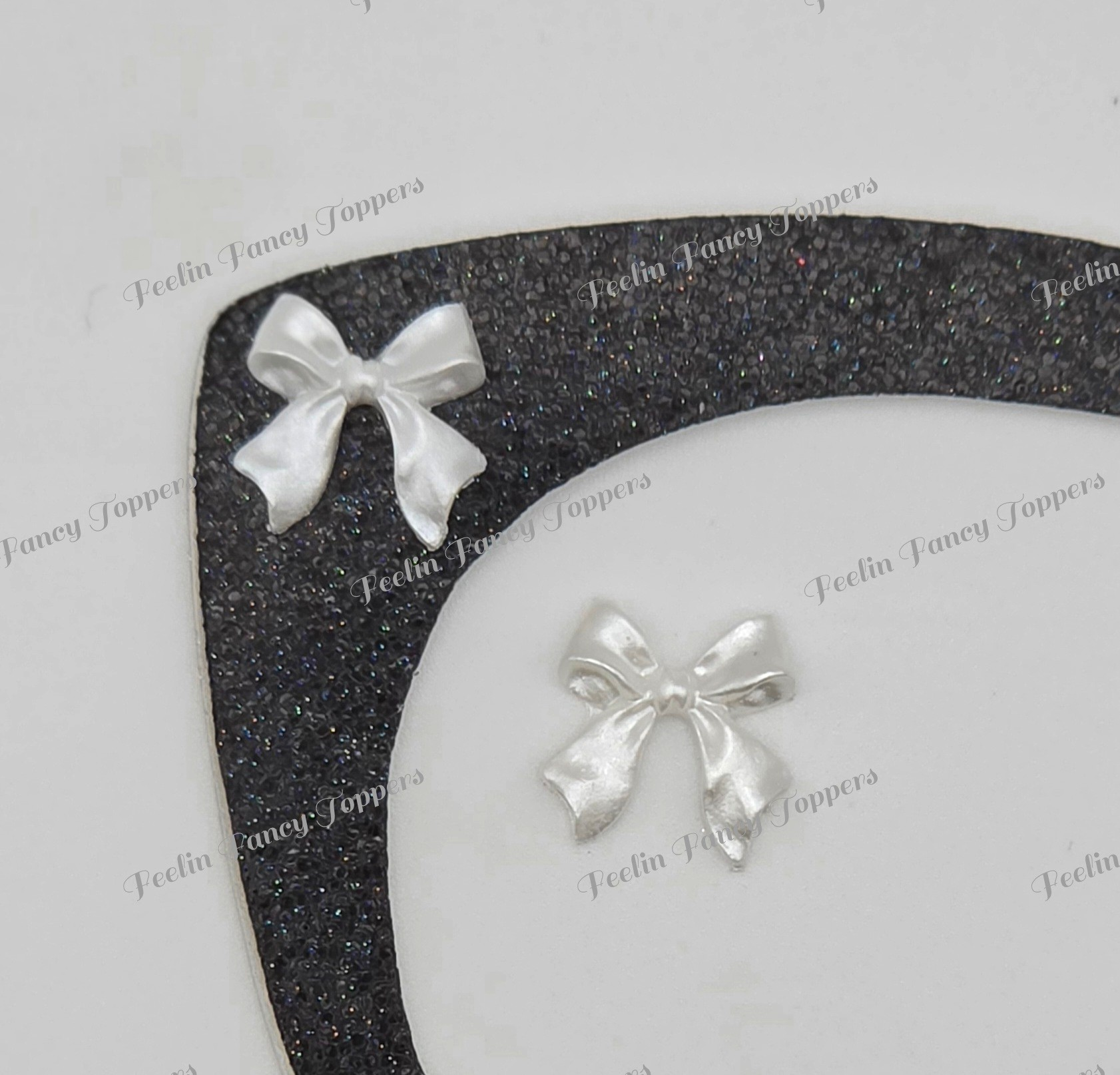White Silk Bow # 59