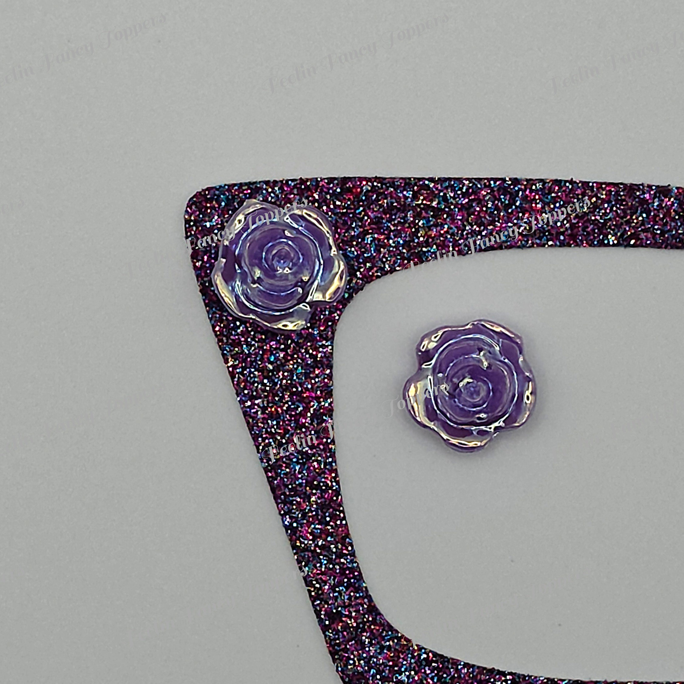 6 Iridescent Purple Rose