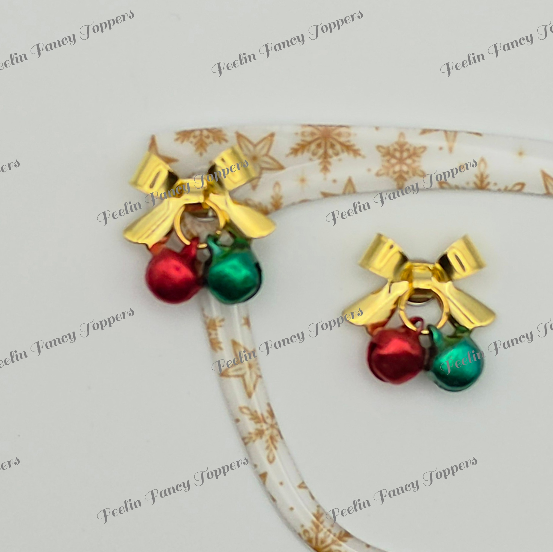 86 Gold Bow, Red & Green Bells