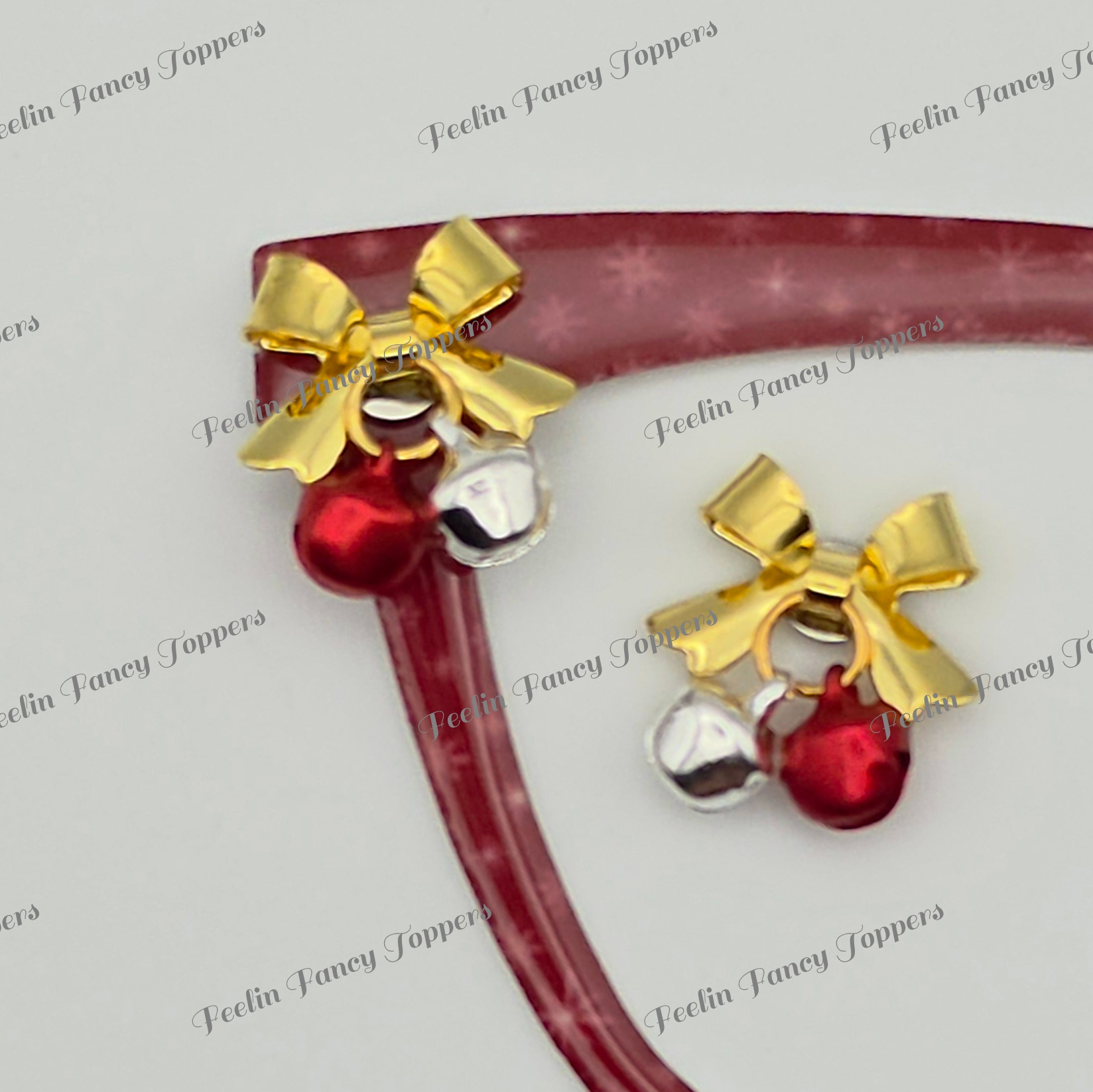 87 Gold Bow, Red & Silver Bells